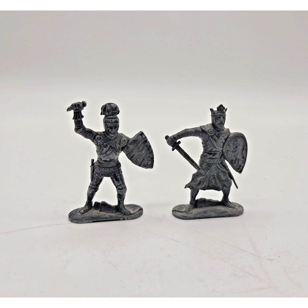 Vtg Lone Star Knights Pewter Figures Made In England Soldier Men King Arthur Lot
